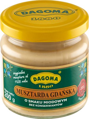 Dagome mustard Gdansk delicacies, honey 200g