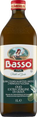 Basso Extra Vergine włoska ekstra oliwa z oliwek pierwszego tłoczenia