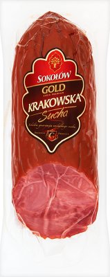 Gold Krakow dry sausage packaged in a hermetically