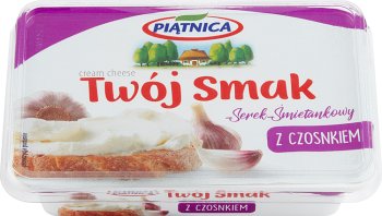 Piątnica Twój Smak serek śmietankowy  z czosnkiem