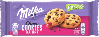 Milka Pieguski cookies with chocolate and raisins