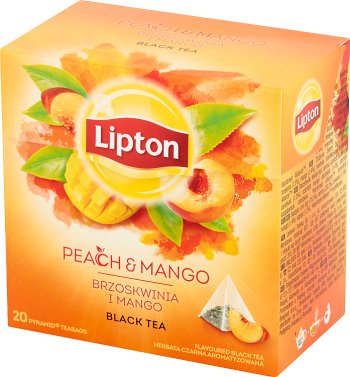 té negro con sabor a durazno y mango