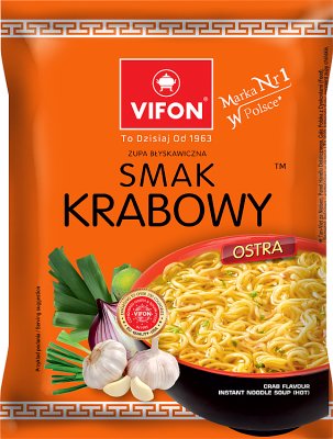 Vifon zupa błyskawiczna w proszku krabowa ostra