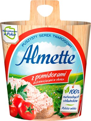 , Almette cremige Käse mit Tomaten