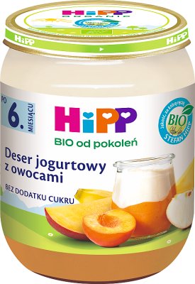 Postre de yogur HiPP BIO con fruta