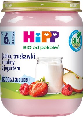 HiPP BIO od pokoleń, Truskawki i maliny z jogurtem