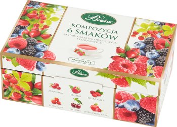 fruits saveurs de thé expriment 6 x 10 sachets de 2 g dans des enveloppes étanches