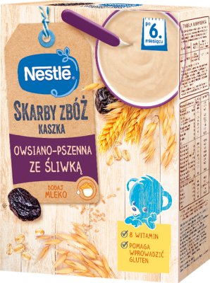 Nestle zdrowy brzuszek kaszka owsiano-pszenna ze śliwką