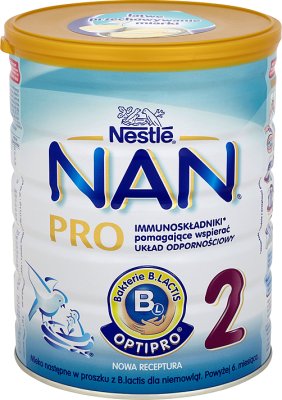 нан Pro 2 последующих на молоко большой упаковке