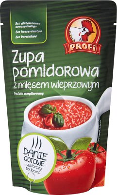 sopa de tomate con carne de pavo