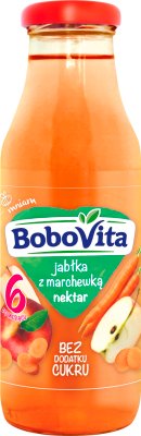 BoboVita puree nectar No added sugar, apple with carrot