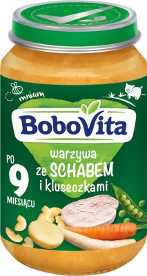 Bobovita obiadek warzywa ze schabem i kluseczkami