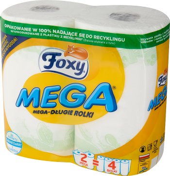 toallas de papel Mega Mega - largo rollo