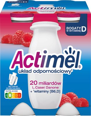 Danone Actimel - jogurt wzmacniający odporność  malinowy