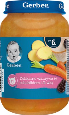 Gerber Obiadek  Schab z warzywami i suszonymi śliwkami