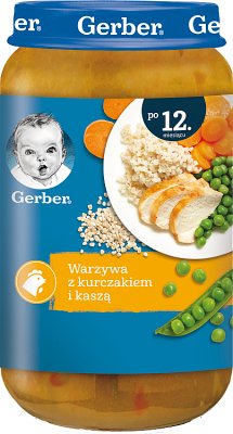 Gerber DoReMi Obiadek  Warzywa z kurczakiem i kaszą