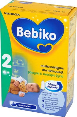 Bebiko mleko następne dla niemowląt 2 Smaczny Sen