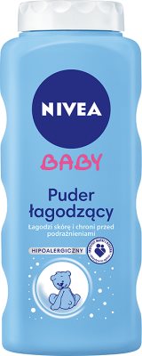 Beruhigende Baby-Puder mit Zinkoxid