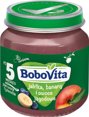 BoboVita deserek banany, jabłka i owoce jagodowe