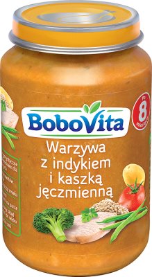 BoboVita  Warzywa w domowej potrawce z indykiem i kaszą