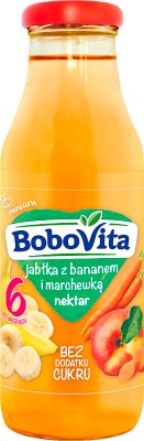 BoboVita nektar przecierowy Jabłko z marchewką i bananem