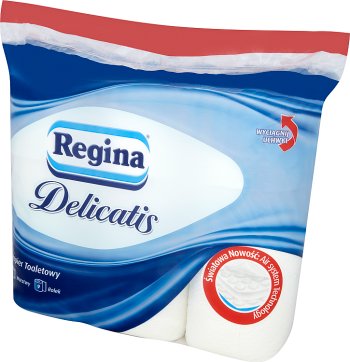 delicatis 9 рулонов туалетной бумаги белый