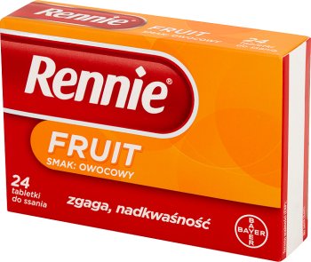 Rennie Fruit tabletki na żołądek owocowe