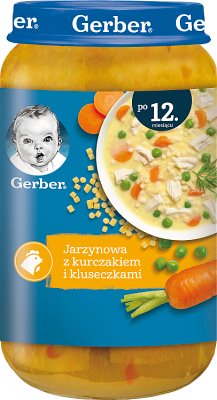 Gerber DoReMi zupka jarzynowa z kurczakiem i kluseczkami