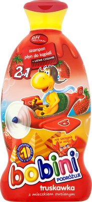 shampoo and conditioner; bath liquid for children strawberry