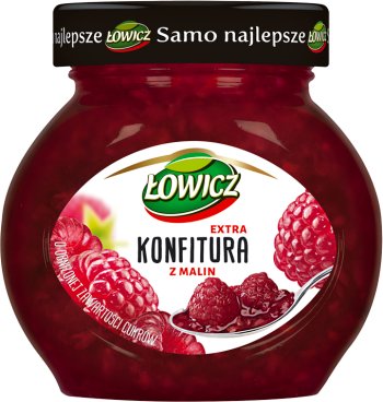 low-sugar jam with raspberries