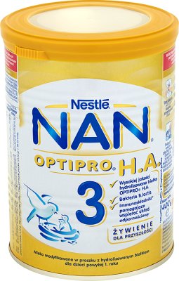 Nestle NAN 3 HA Pro mleko następne w proszku dla niemowląt