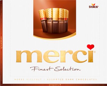 Merci A collection of dessert chocolates