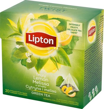 green tea tea 20 bags of lime and lemon balm
