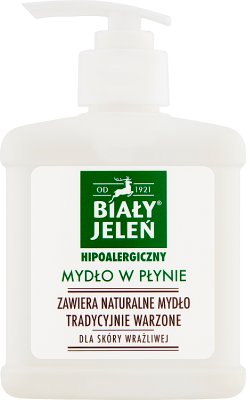 Biały jeleń mydło naturalne w płynie z pompką