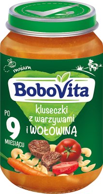 *BoboVita obiadek kluseczki z warzywami i wołowiną