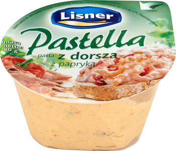 Lisner Pastella pasta kanapkowa z dorsza z papryką