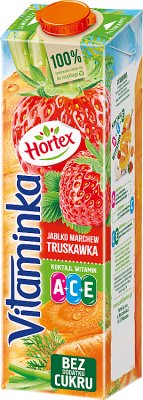 Hortex Vitaminka jugo de manzana, zanahoria, fresa