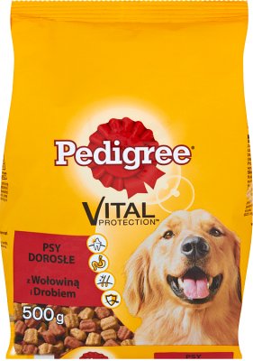 Pedigree feed with beef and poultry