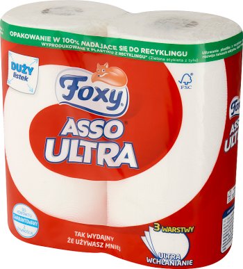 Foxy Asso Ultra Ręczniki Kuchenne 3 warstwy