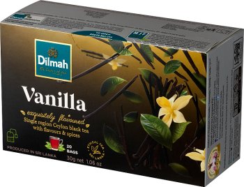 thé vanille avec l'arôme de vanille