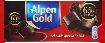 Alpen Gold czekolada Extra Gorzka 65% kakao