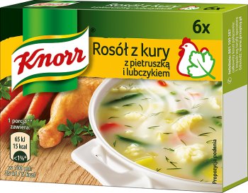 Caldo Knorr Caldo de pollo con perejil y apio de monte