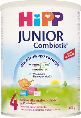 HiPP Junior Combiotik 4 Mleko dla małych dzieci po 15. miesiącu 800 g 