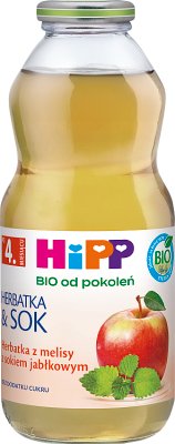HiPP BIO od pokoleń, Herbatka z melisy z sokiem jabłkowym
