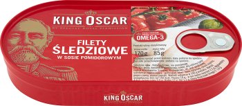 King Oscar Filety śledziowe w sosie pomidorowym