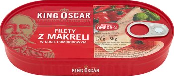 King Oscar Filety z makreli w sosie pomidorowym