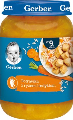 Gerber obiadek potrawka z ryżem i łagodnym indykiem