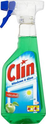 Clin windows & glass płyn do mycia okien z alkoholem, uniwersalny jabłkowy