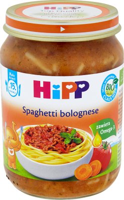 HiPP BIO Spaghetti bolognese po 15. miesiącu 250 g 