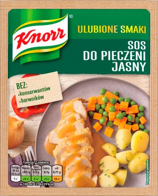 Accueil goûte la sauce Knorr rôti lumineux